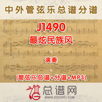 J1490.最炫民族风 演奏 管弦乐总谱+分谱+MP3