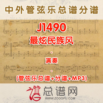 J1490.最炫民族风 演奏 管弦乐总谱+分谱+MP3